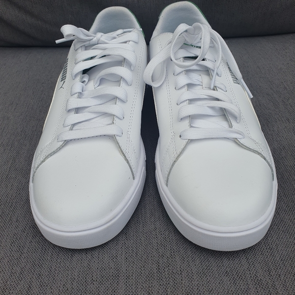 Puma Pro Serve Lite Bnwot Leather Trainers Unisex Uk8 White New. - Picture 9 of 11